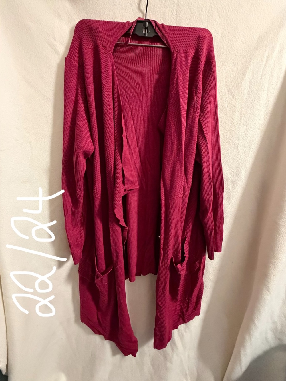 Women's Open-Front Cardigan Sweater - Berry